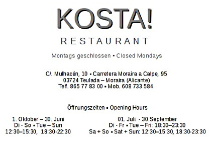 RestaurantKostaKarte